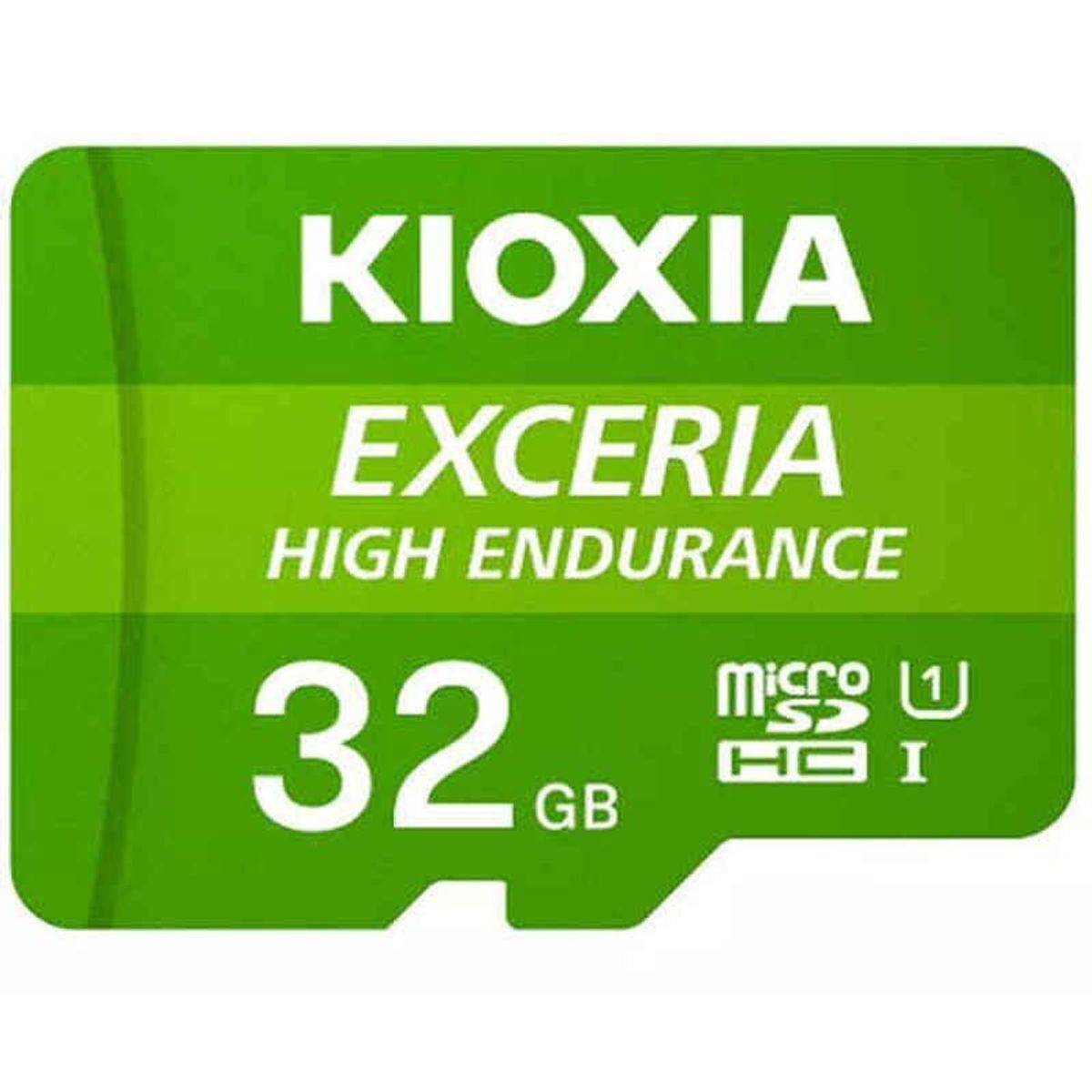 Mikro-SD-hukommelseskort med adapter Kioxia Exceria High Endurance Klasse 10 UHS-I U3 Grøn 128 GB