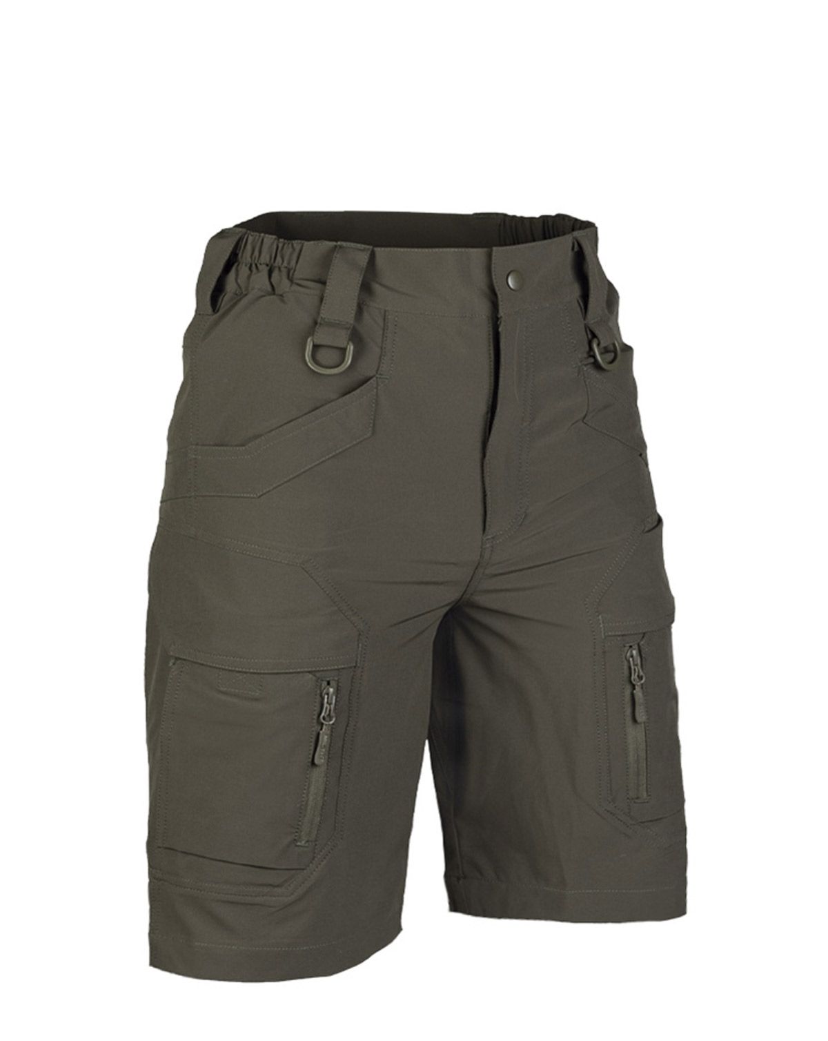 Mil-Tec Elastiske Assault Shorts Ranger Grøn