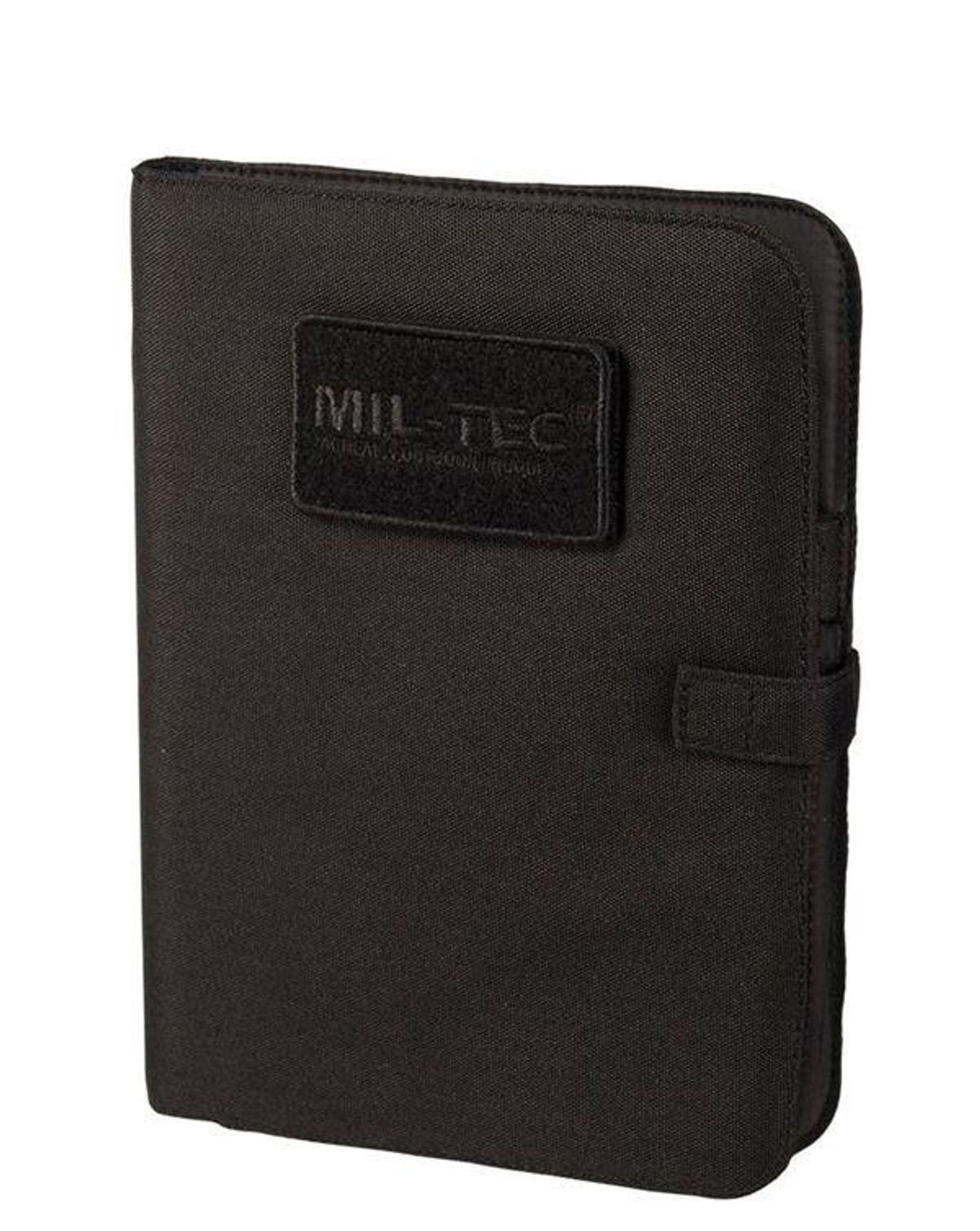 Mil-Tec Notesbog med cover Medium Sort