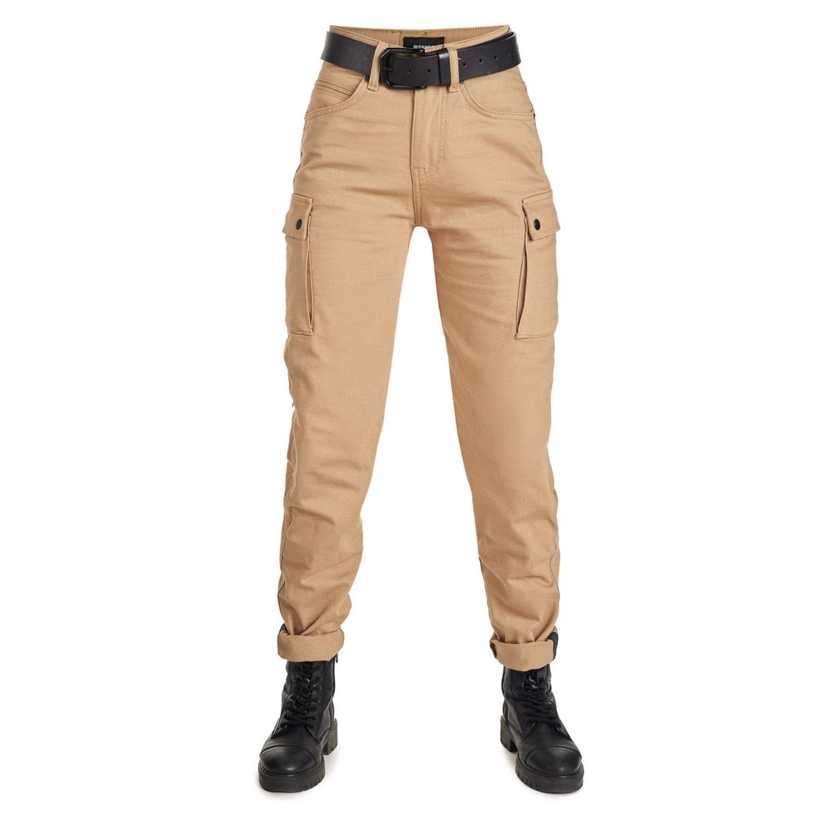 MILA CARGO BEIGE Motorcykeljeans til kvinder - Pando Moto