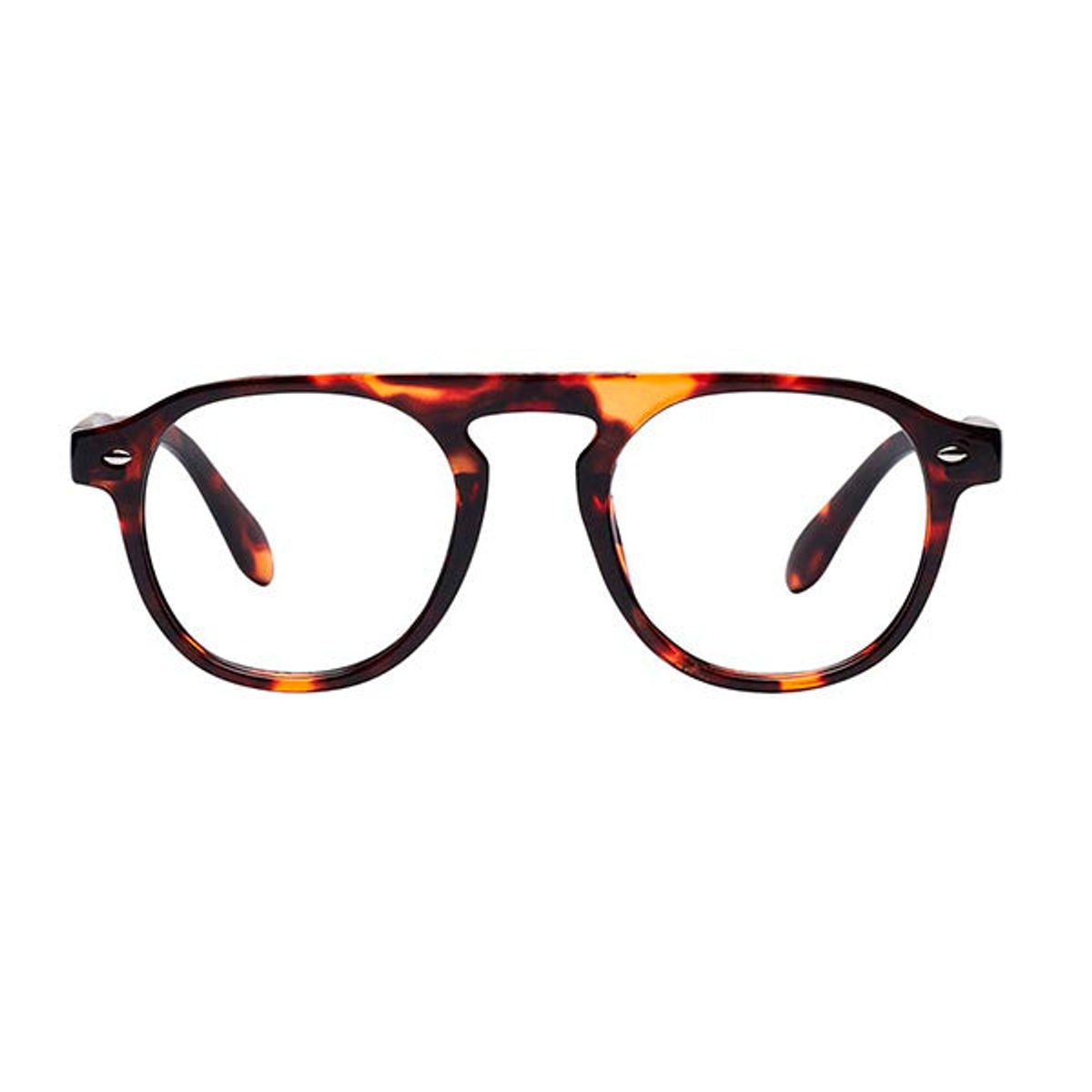 Milano Brown Turtle Blue Light med styrke - CLASSIC - Brown Turtle / +1