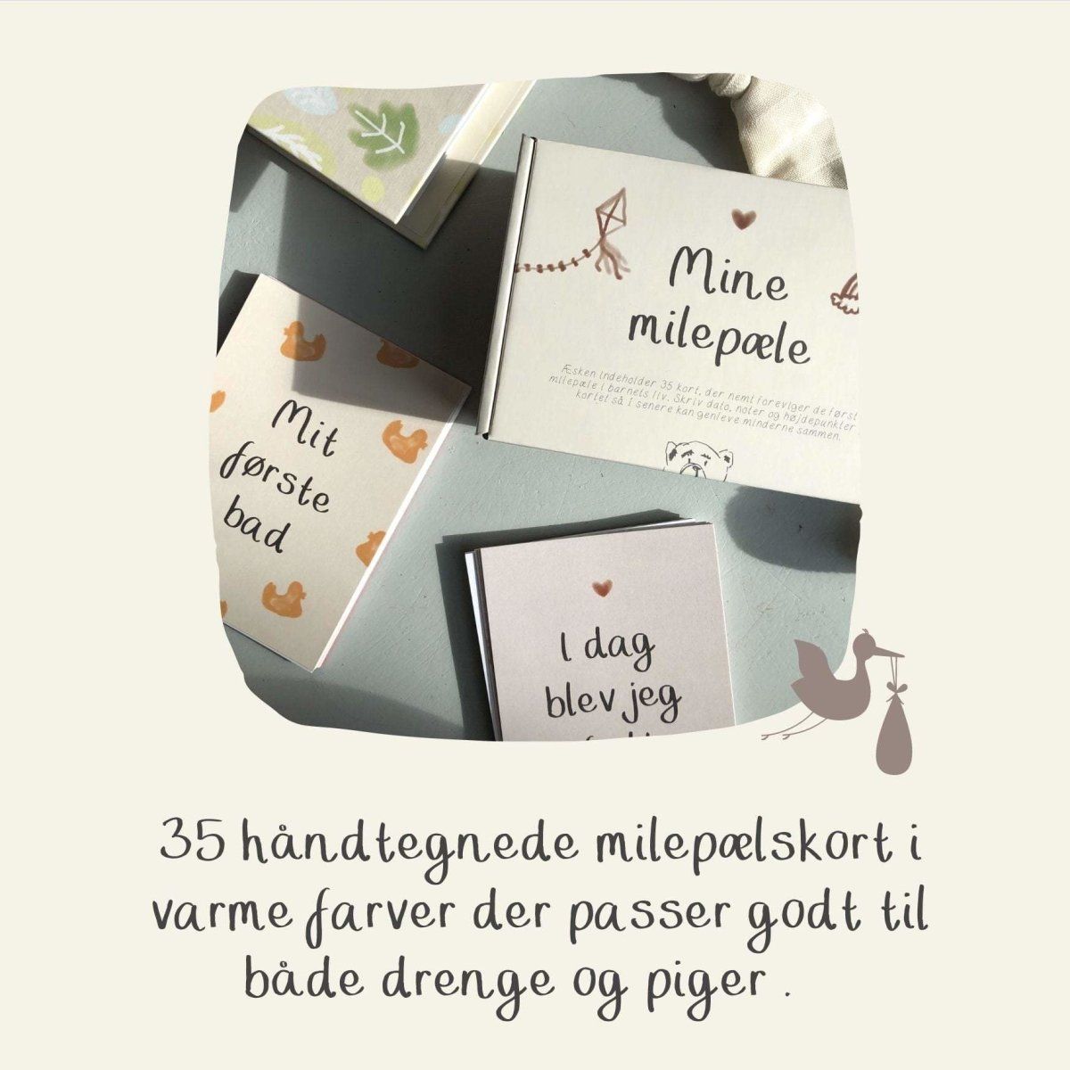 Milepælskort baby, WithWhite - WITHWHITE - Books - Buump