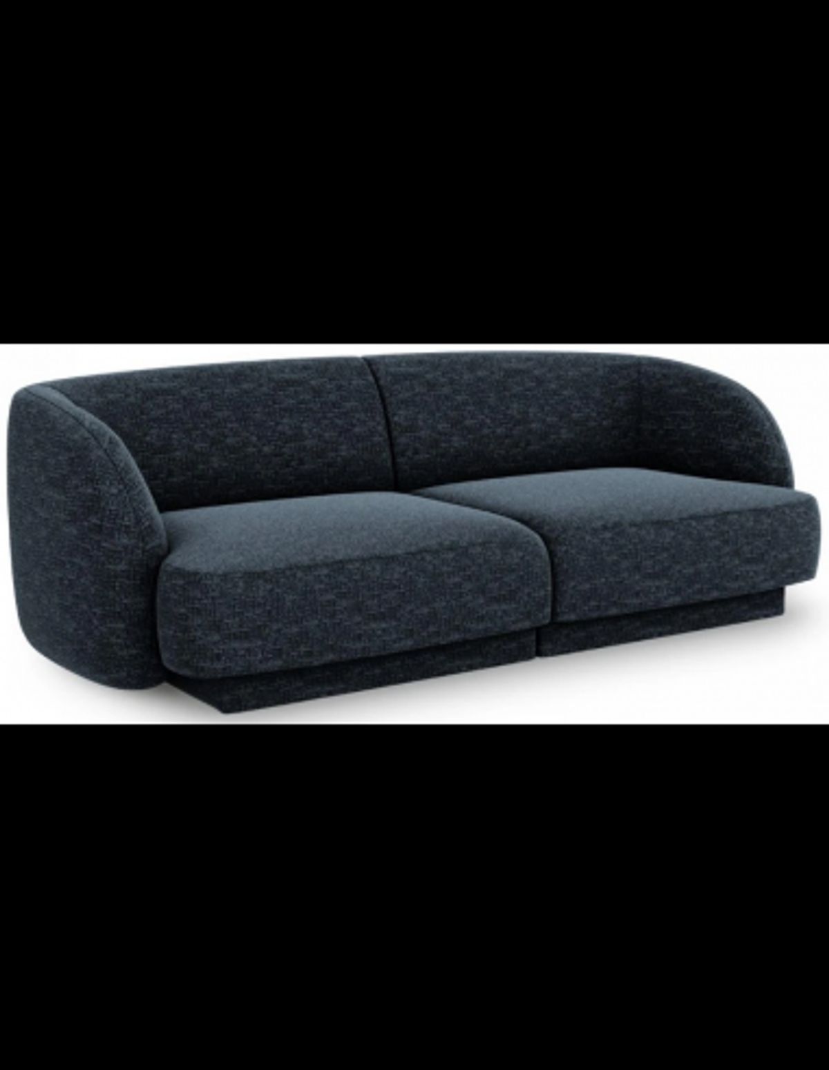 Miley 2-personers sofa i chenille B184 x D85 cm - Blå