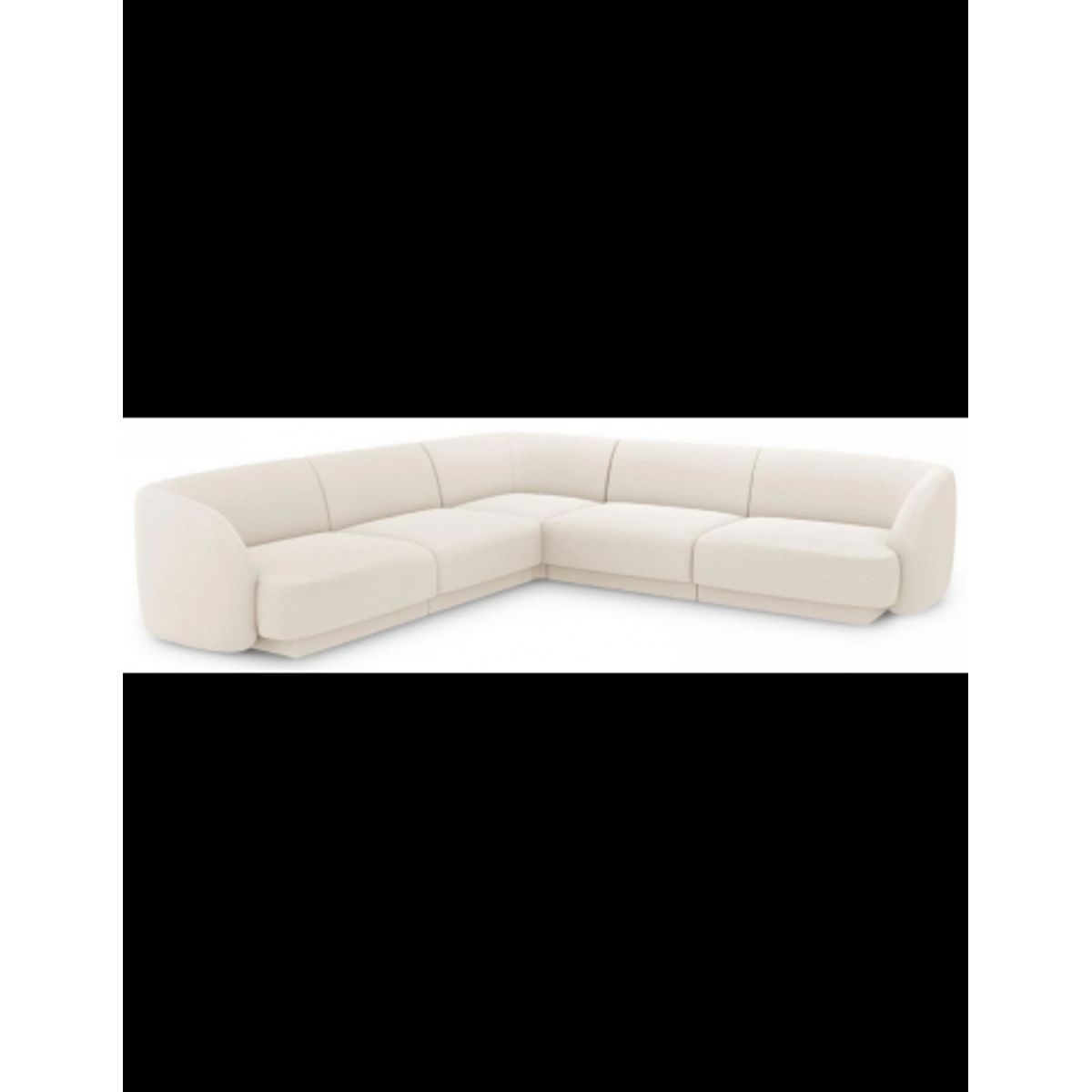 Miley hjørnesofa i bouclé B252 x D252 cm - Beige