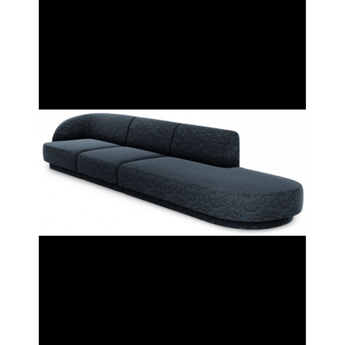 Miley højrevendt chaiselong sofa i chenille B302 x D85 cm - Blå