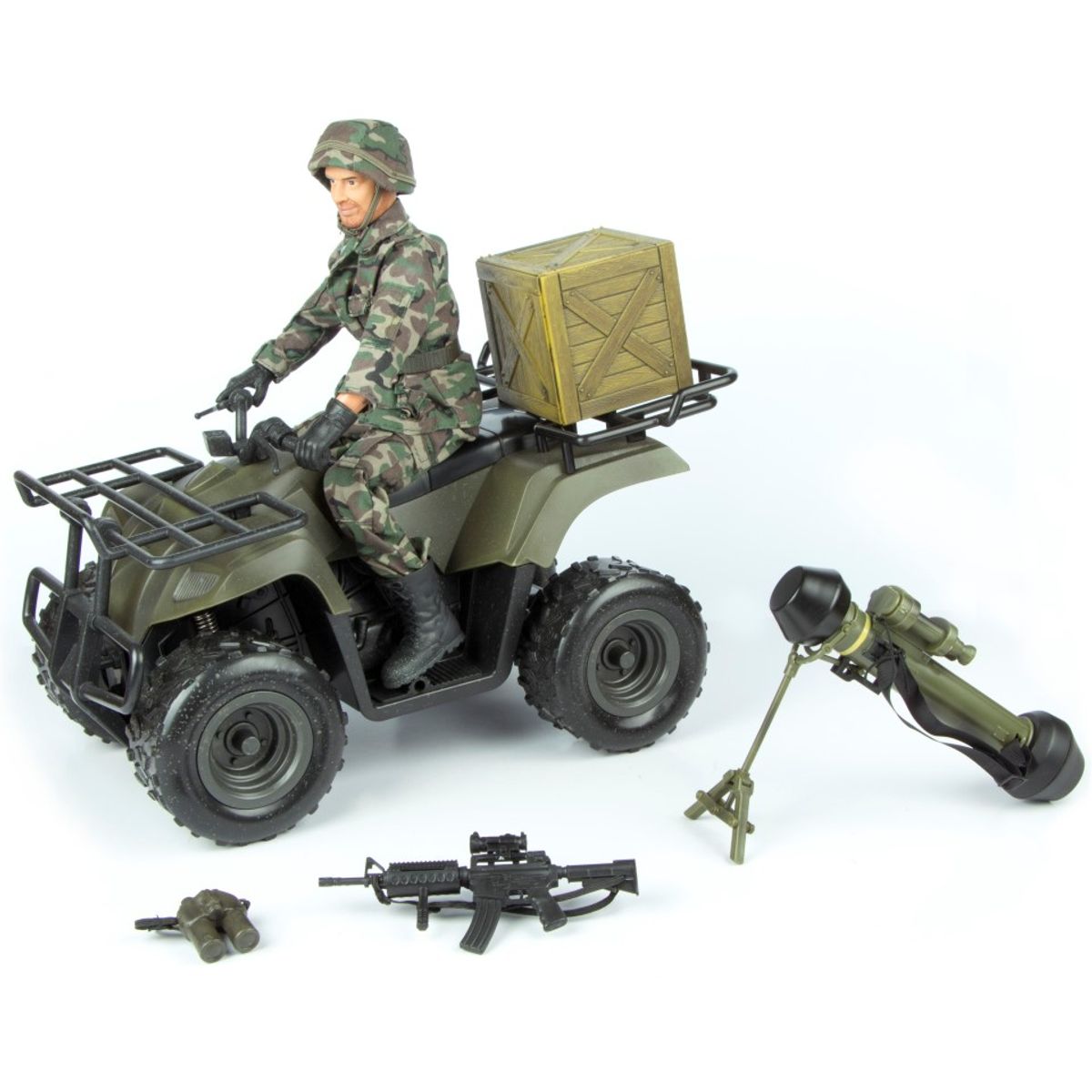 Militær ATV 1:6 med Action Figur 30,5cm (Model A)