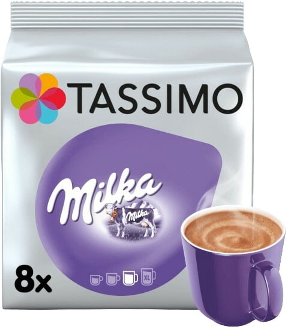 Milka - Milka Chokolade (8 stk) - Kapsler til Tassimo