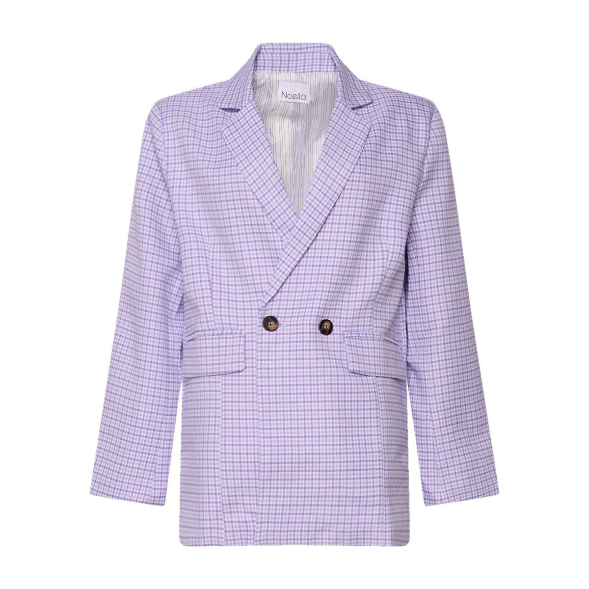 Mille Oversize Blazer Lavender Check XS