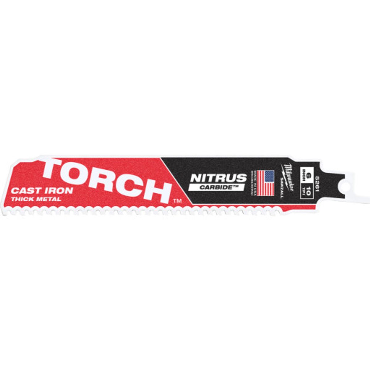 Milwaukee bajonetsavklinge TCT TORCH NITRUS, 10 tpi, 150 mm