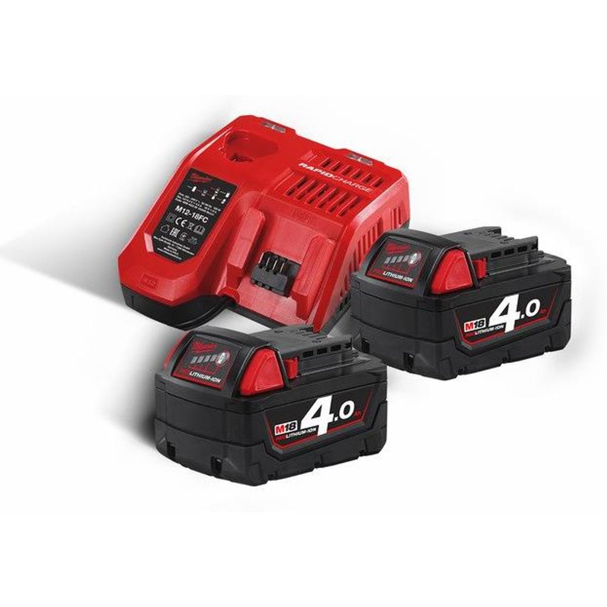 Milwaukee Batterier & Lader M18 NRG-402 18V 4,0Ah