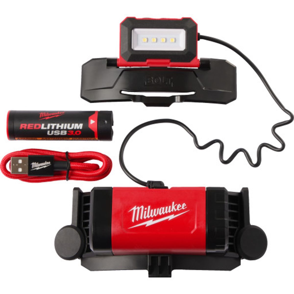 Milwaukee BOLT™ pandelampe l4 BOLTHL-301, 600 lumen