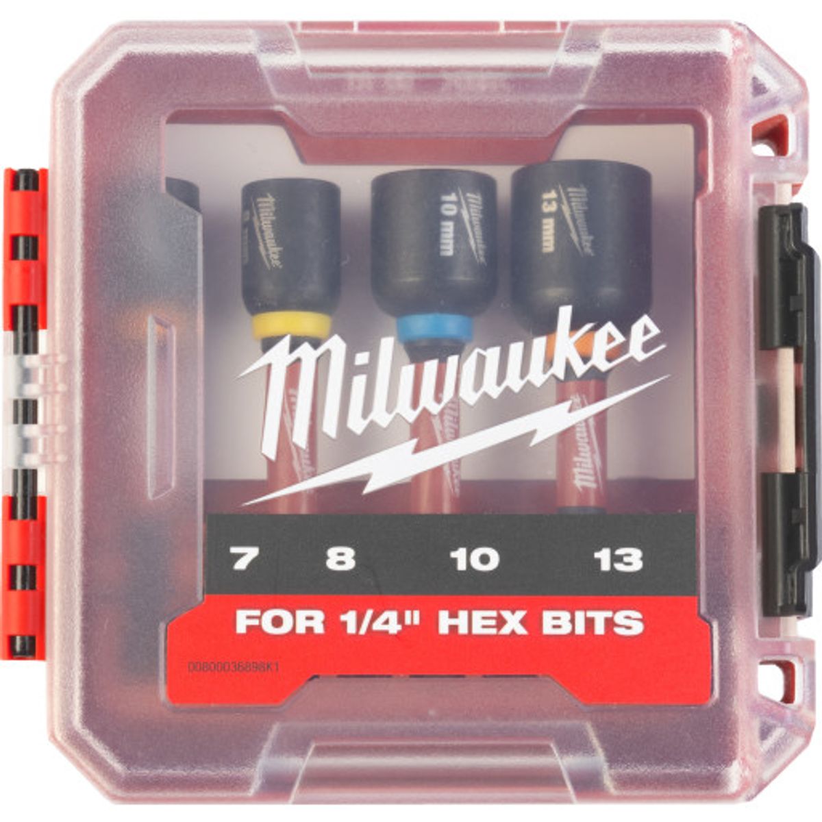 Milwaukee SHOCKWAVE™ slagtop, magnetisk, sæt med 7/8/10/13 mm