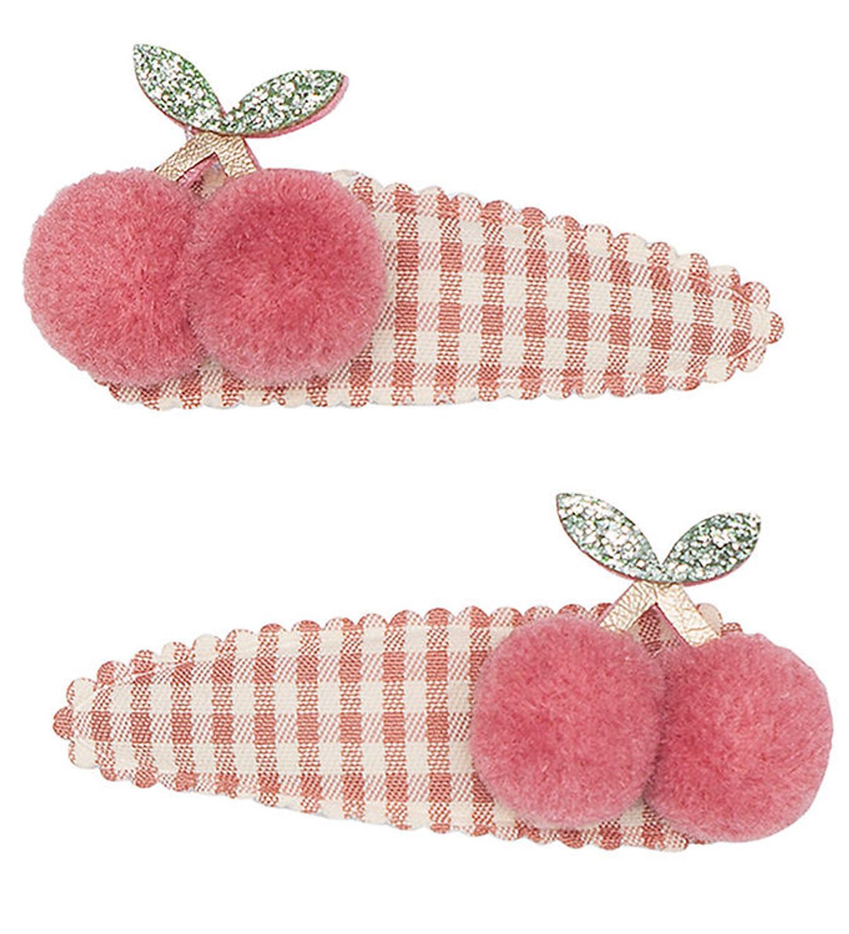 Mimi & Lula Hårspænder - 2-pak - Gingham Cherry Tulip