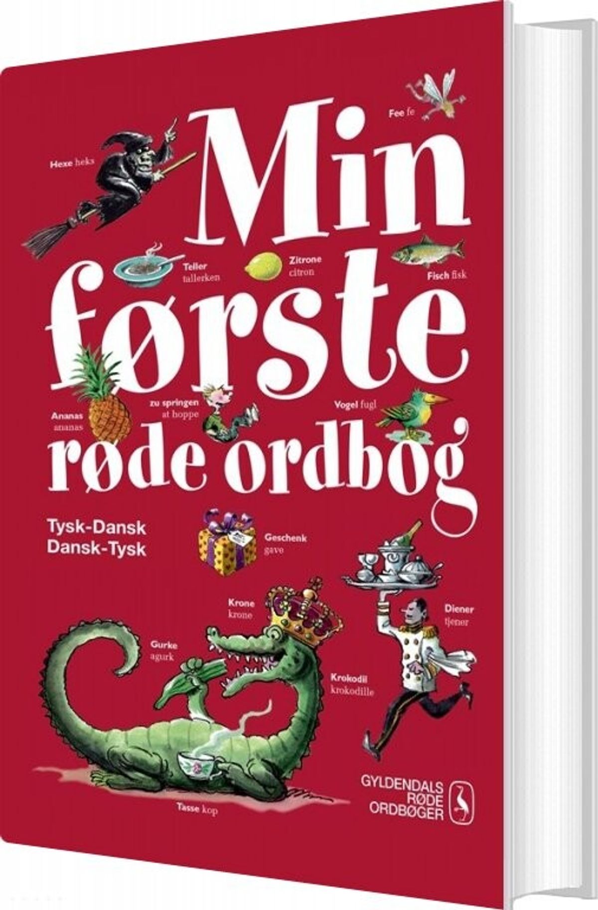 Min Første Røde Ordbog - Tysk - Gyldendal Ordbogs - Bog