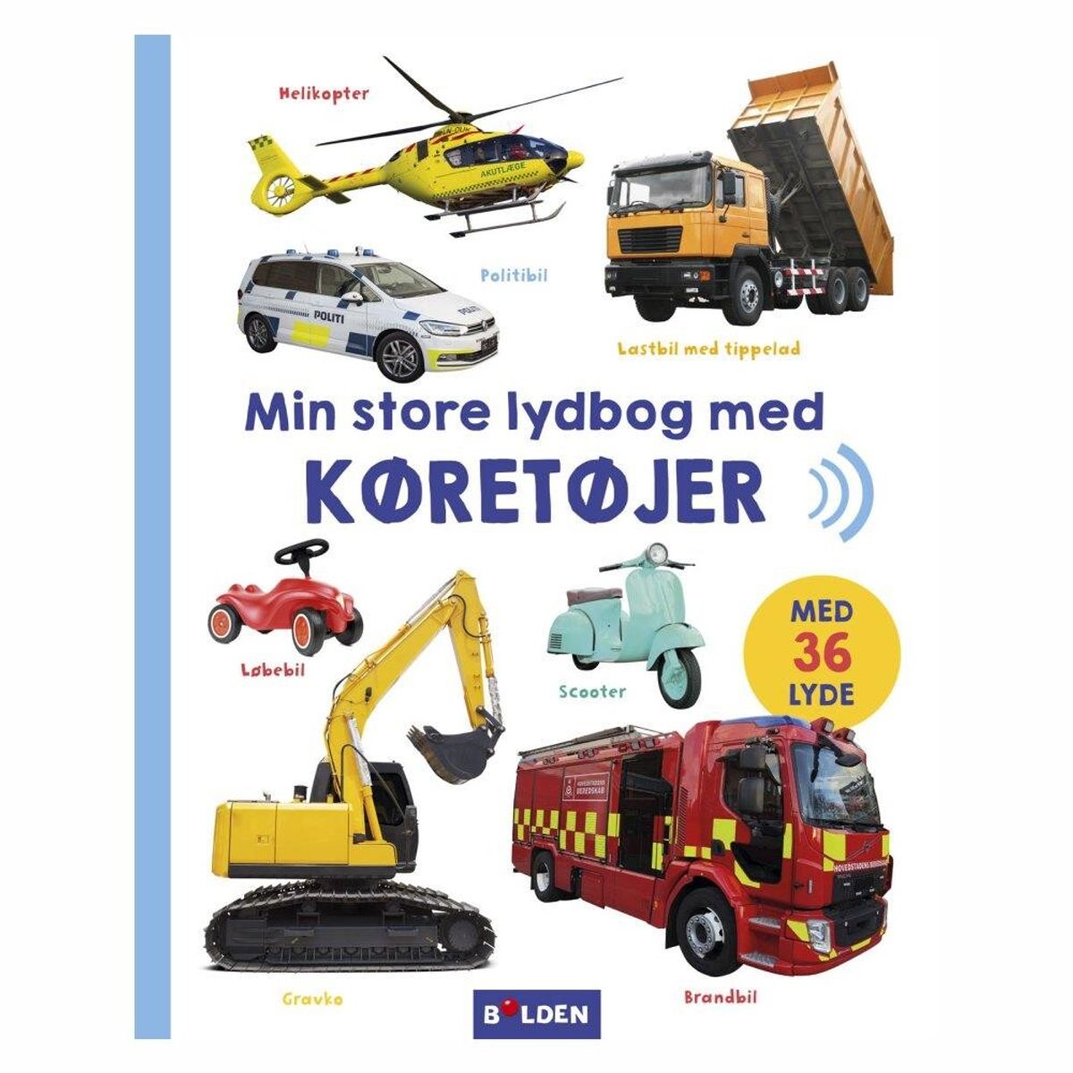 Min store lydbog med køretøjer