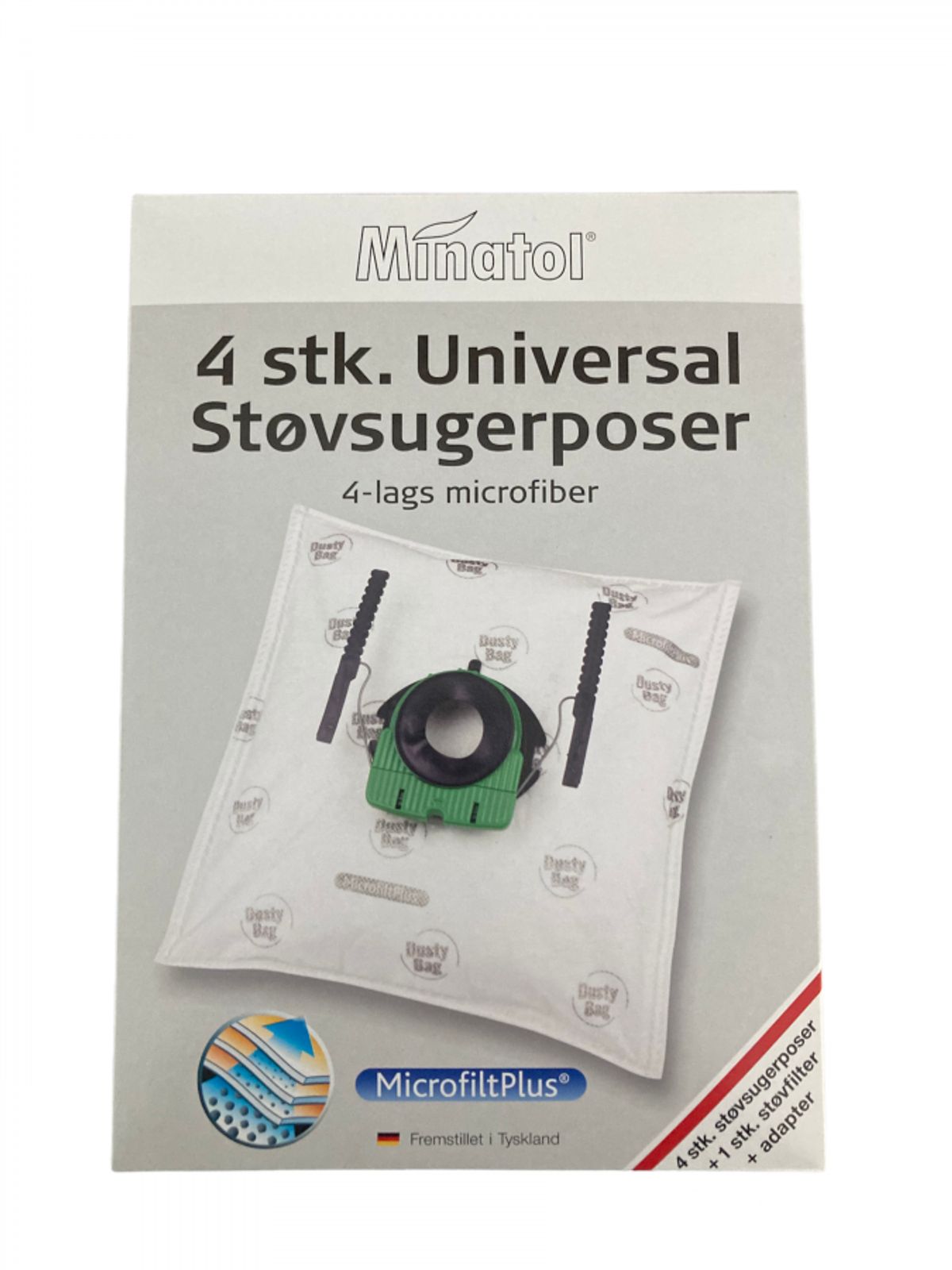 Minatol universal støvsugerpose, 4 stk.