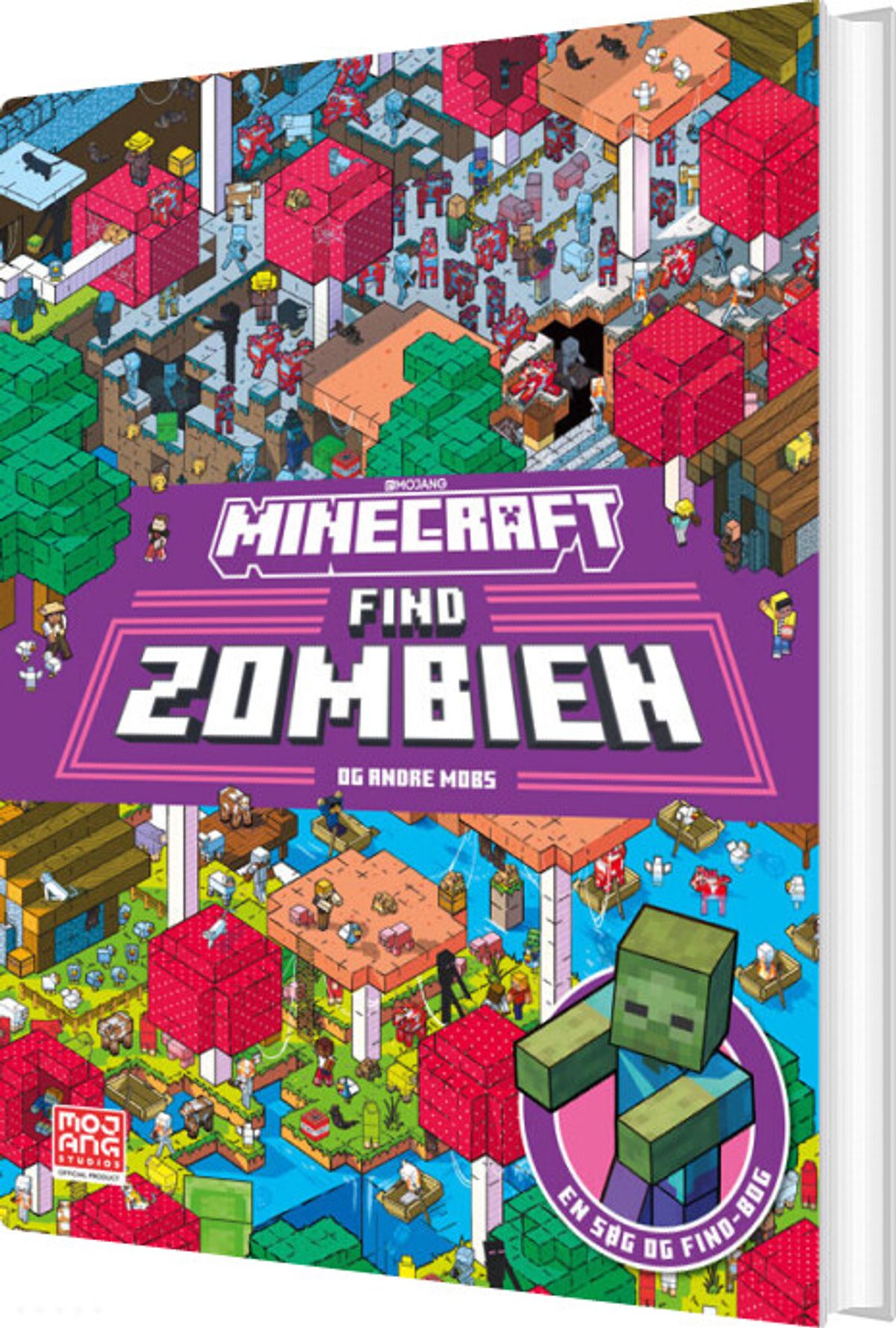 Minecraft - Find Zombien - En Søg Og Find-bog - Diverse - Bog