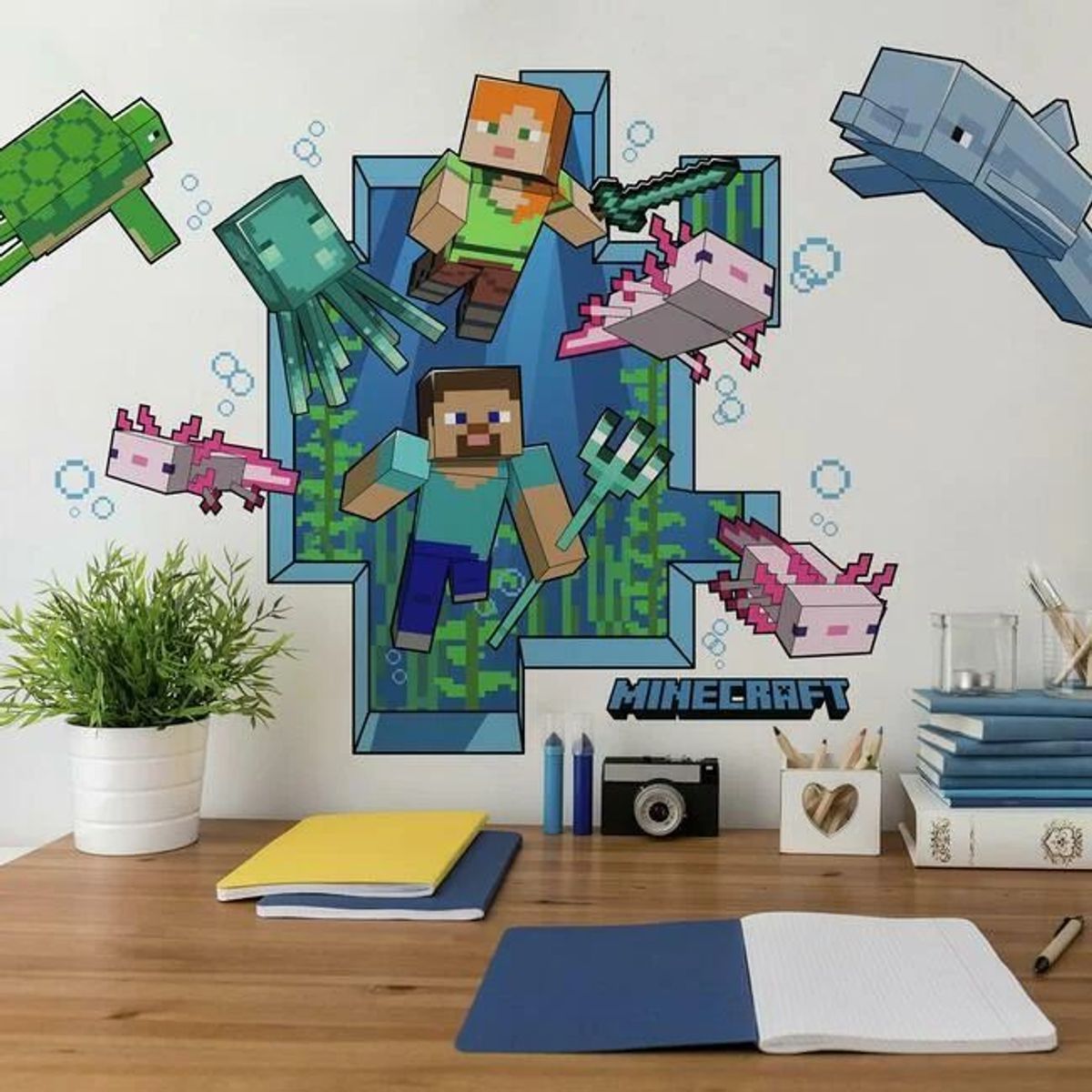 Minecraft giant wallstickers