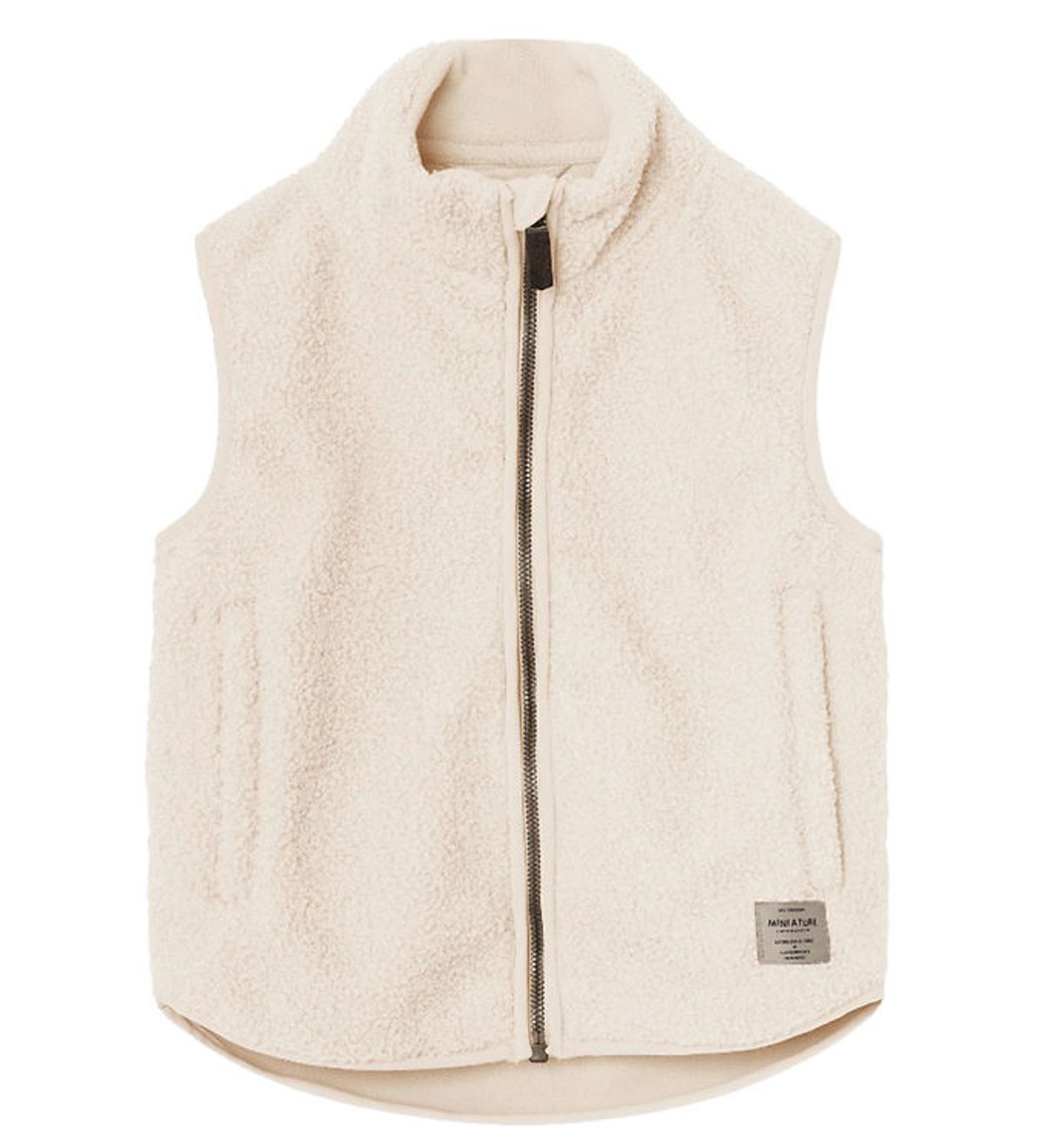 Mini A Ture Fleecevest - Teddy - MatBattal - Angora Cream