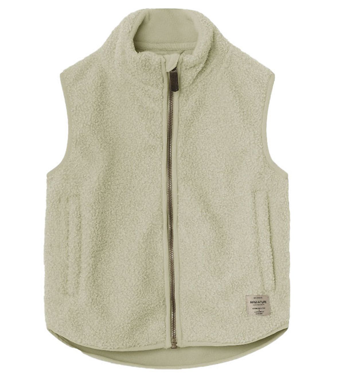 Mini A Ture Fleecevest - Teddy - MatBattal - Elm Green