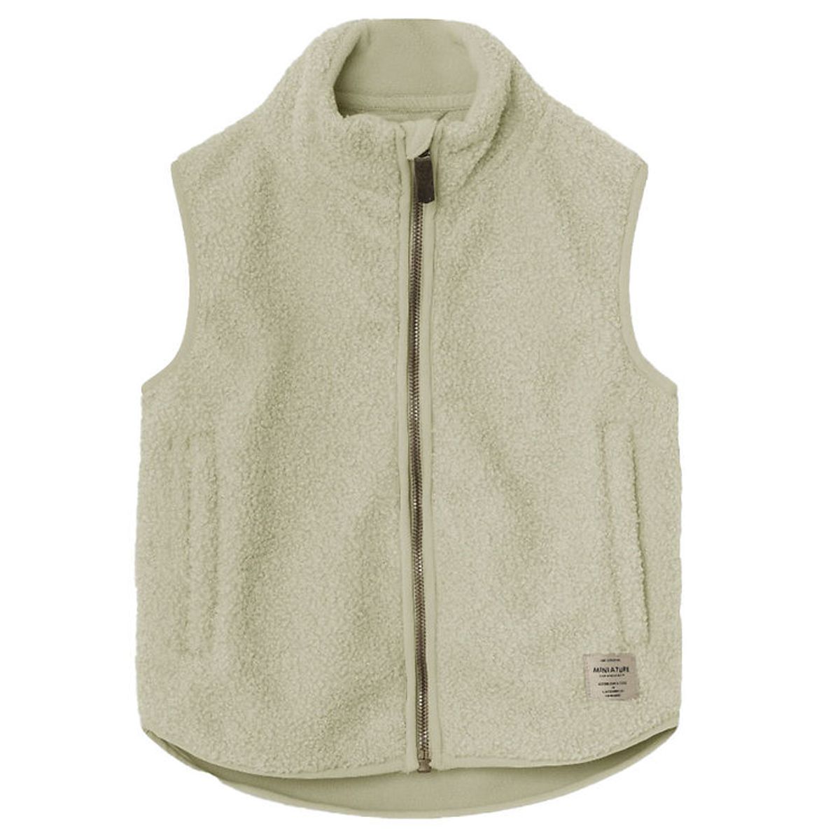 Mini A Ture Fleecevest - Teddy - MatBattal - Elm Green