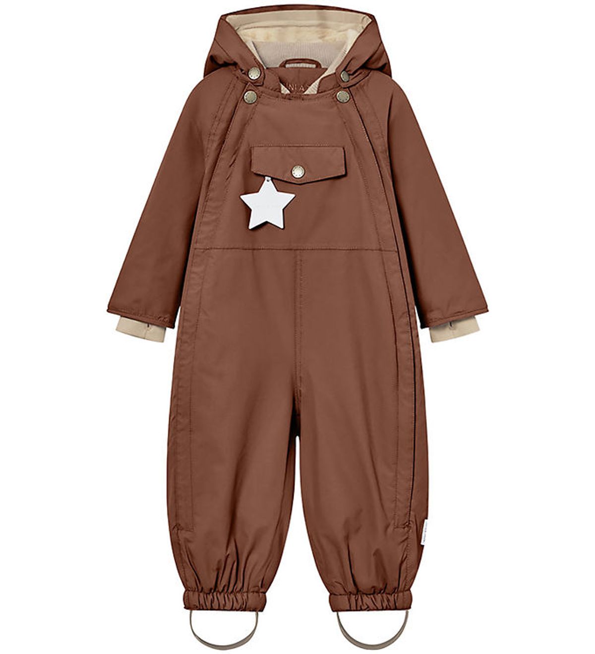 Mini A Ture Flyverdragt - Wisti Fleece - Rootbeer Brown