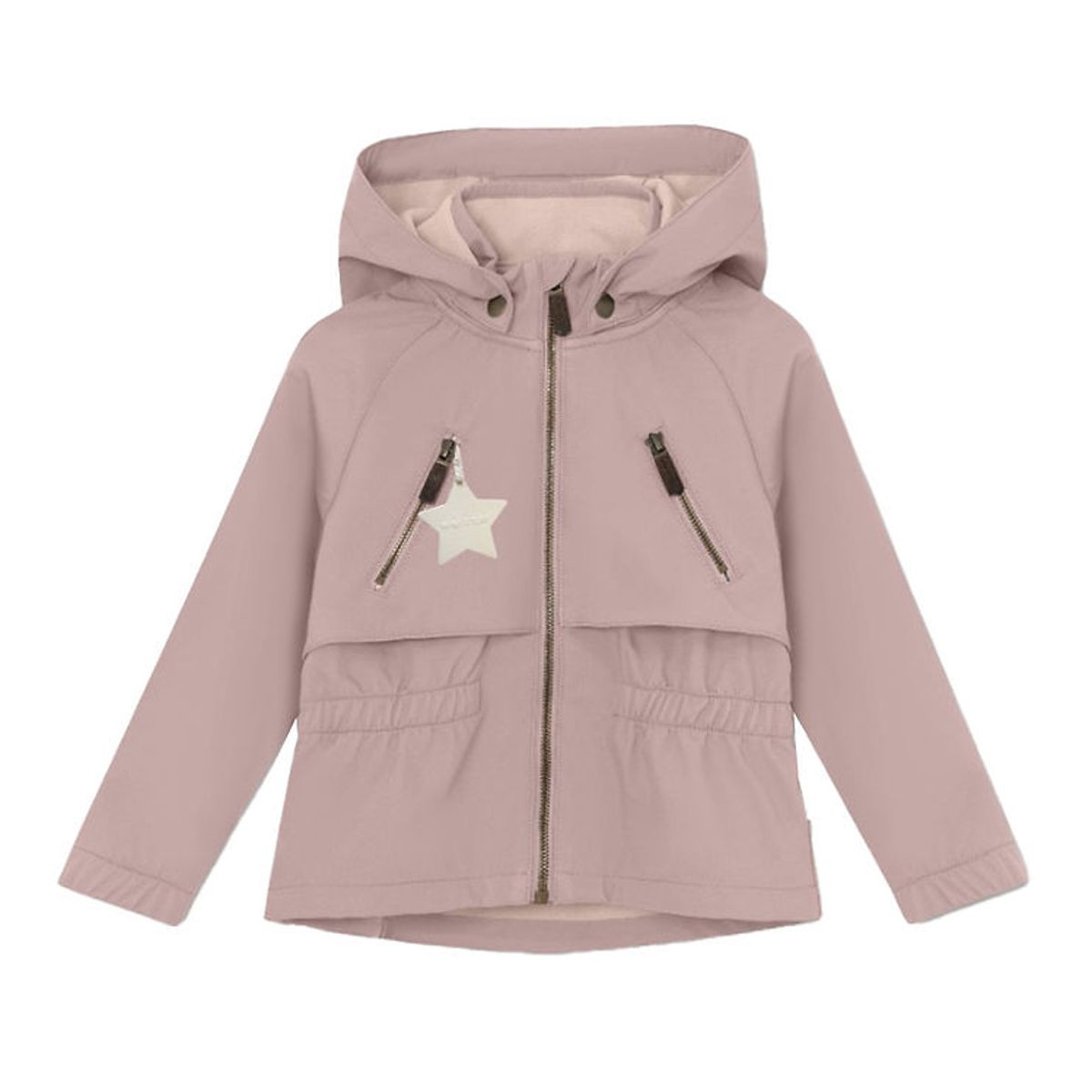 Mini A Ture Softshelljakke m. Fleece - MatAlgea - Cloudy Rose