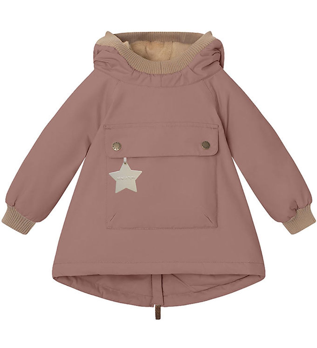 Mini A Ture Vinterjakke - Babywen Fleece - Light Plum