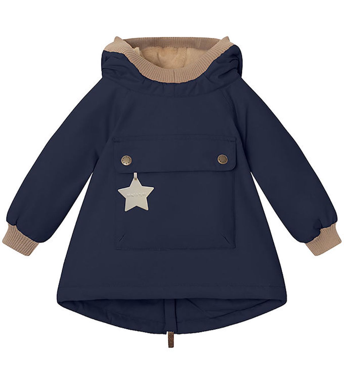 Mini A Ture Vinterjakke - Babywen Fleece - Outer Space