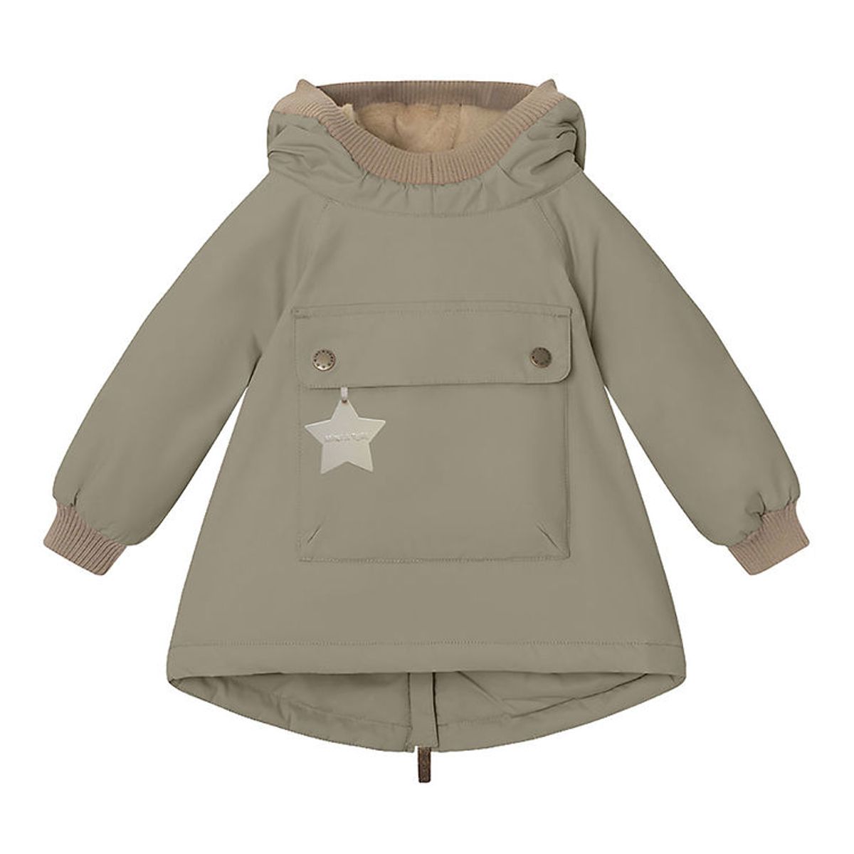 Mini A Ture Vinterjakke - Babywen Fleece - Vert