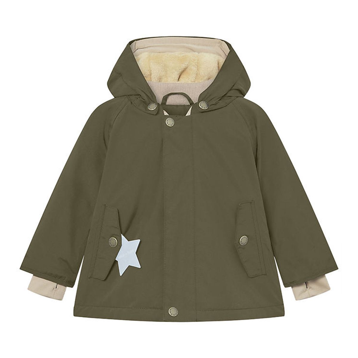 Mini A Ture Vinterjakke - Matwally Fleece - Olive Night