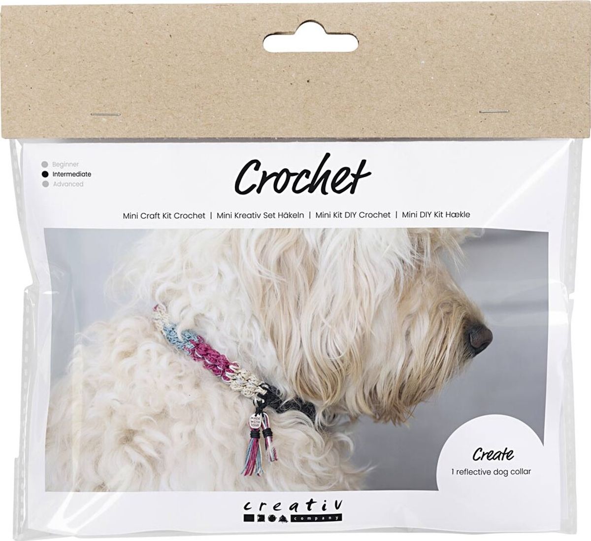 Mini Diy Kit Hækle - Hundehalsbånd