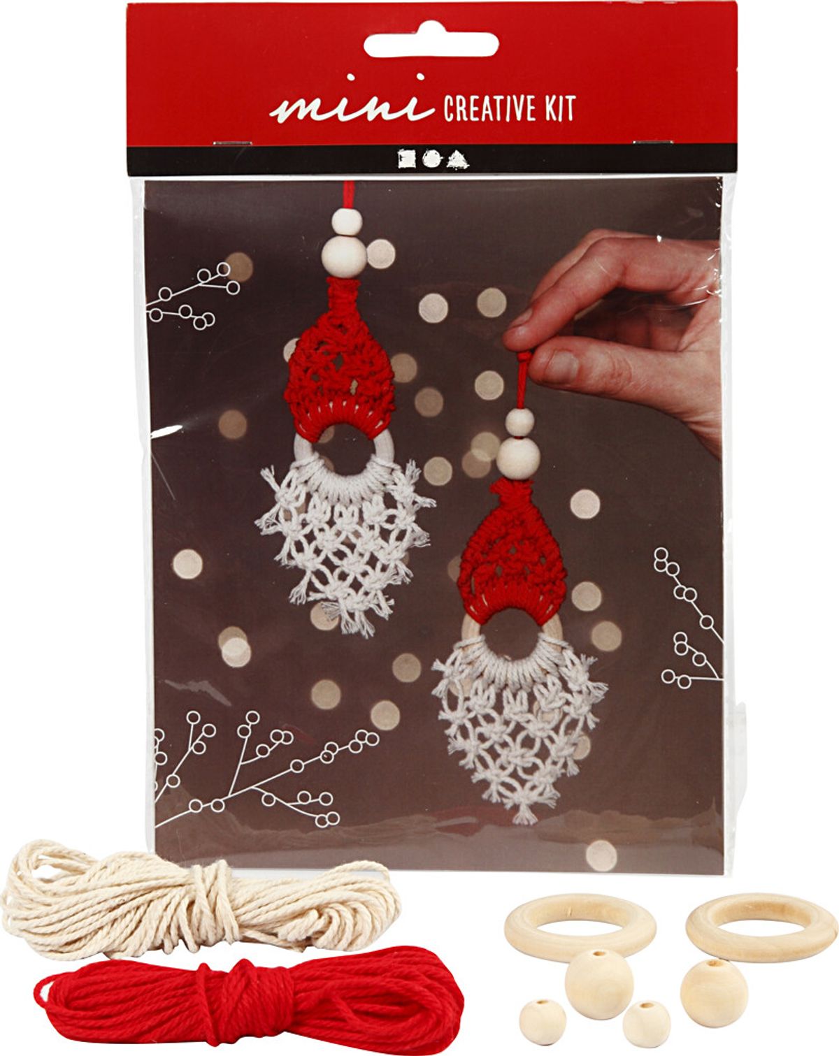 Mini Diy Kit - Macramé Nisse - H 14 Cm