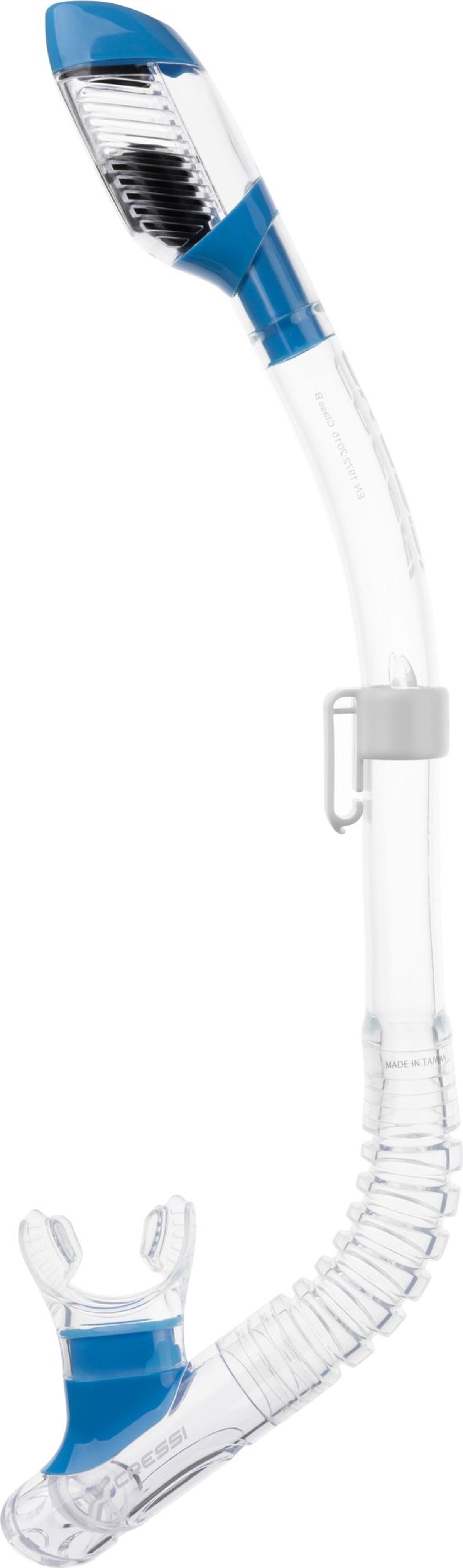 Mini Dry Snorkel Clear/Blue