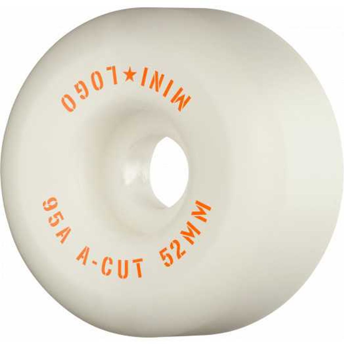 Mini Logo Skateboard Hjul A-cut "2" 52mm 95A White 4-pak