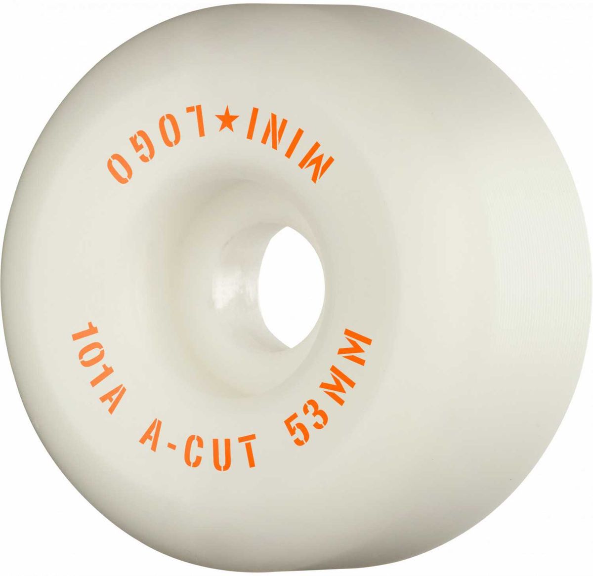 Mini Logo Skateboard Hjul A-cut 53mm 101A White 4-pak