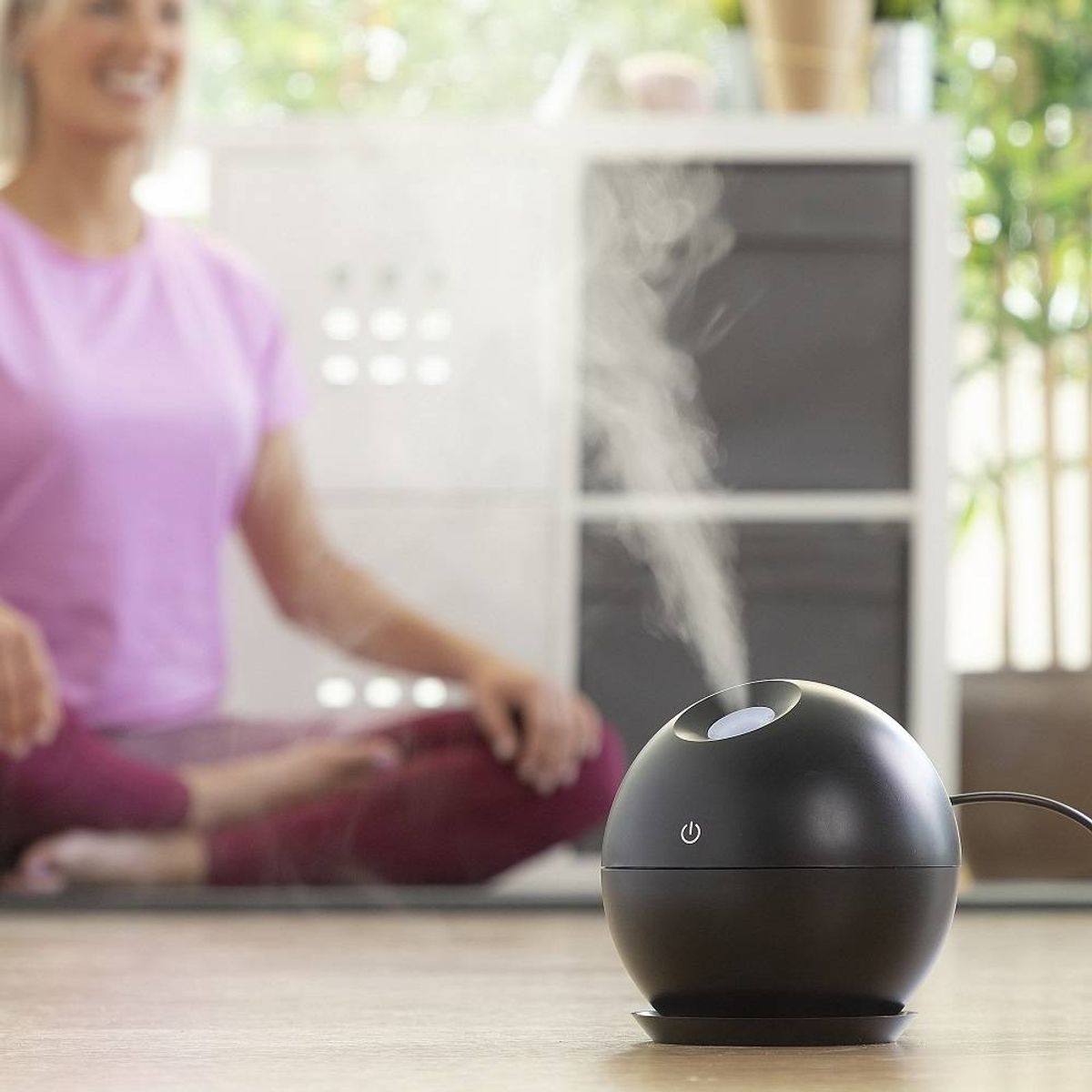 Mini Luftfugter Aroma Diffuser - Sort