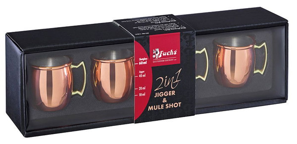 Mini Moscow Mule Shot Set 6 Cl 4 Stk