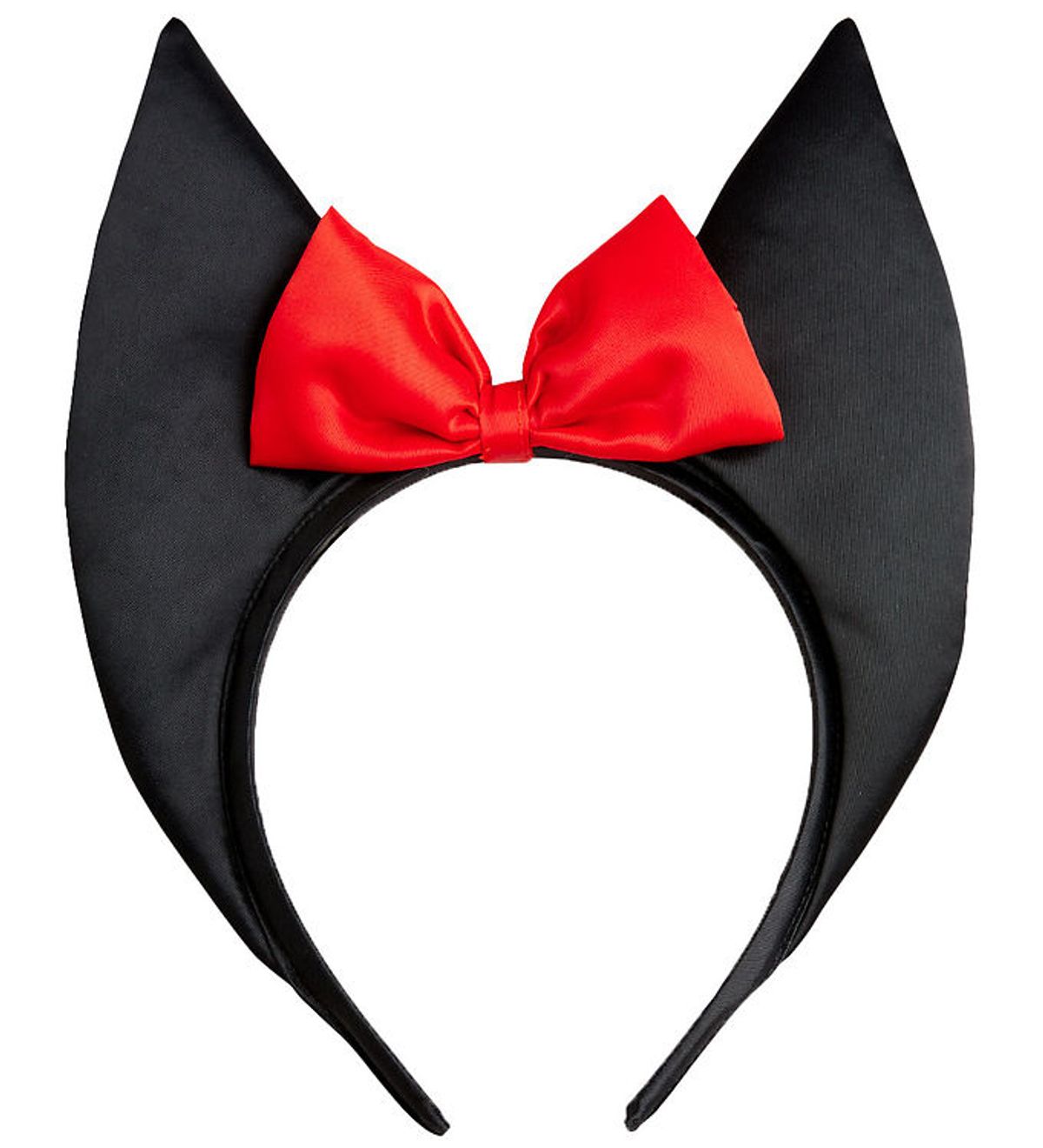 Mini Rodini Hårbøjle - Bat Ears Satin - Sort