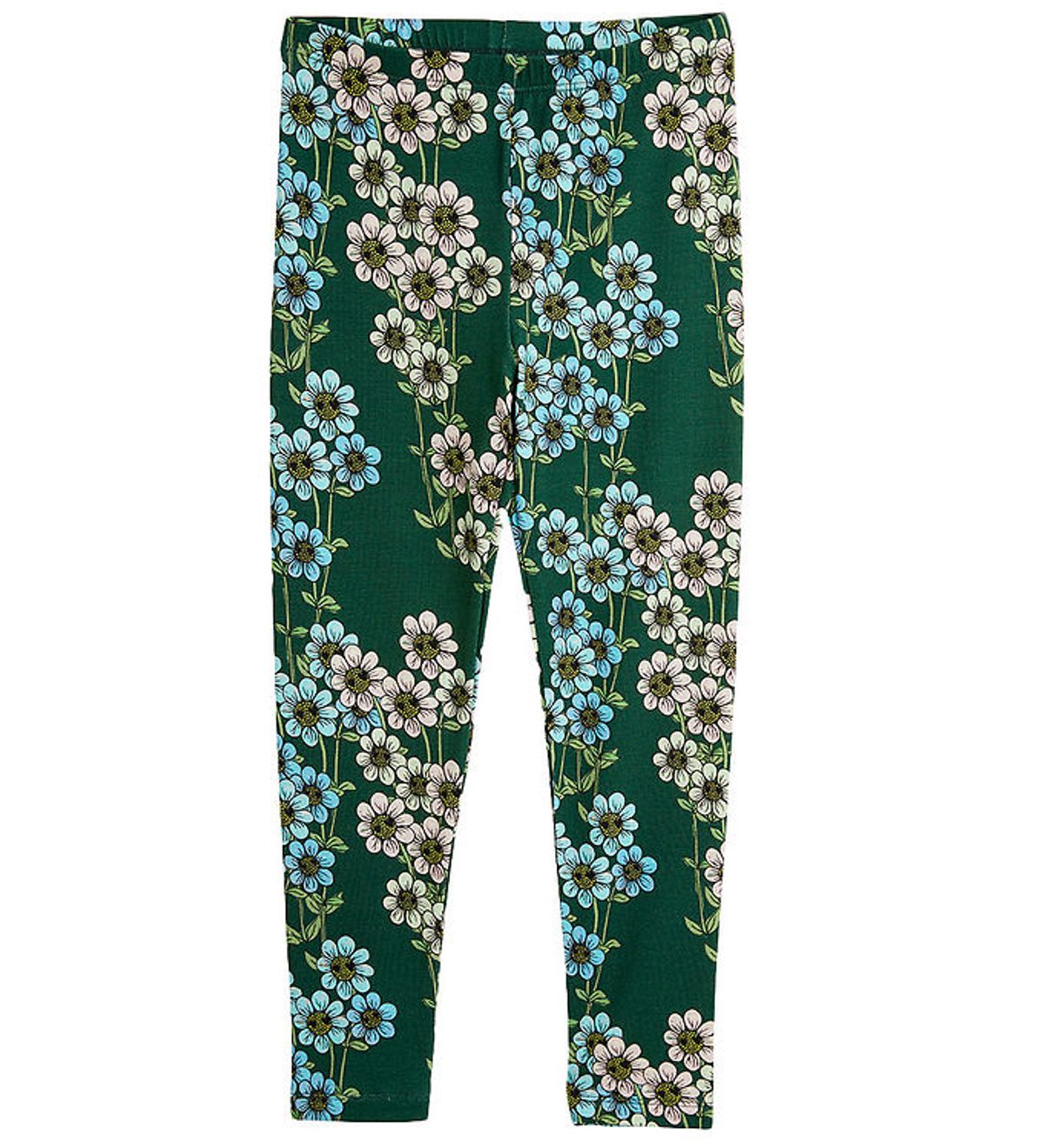 Mini Rodini Leggings - Daisys aop - Grøn