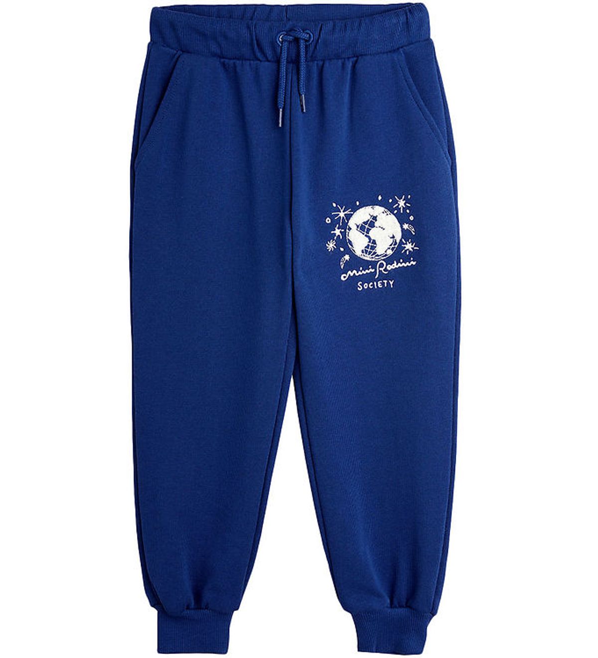 Mini Rodini Sweatpants - Society Emb - Blå