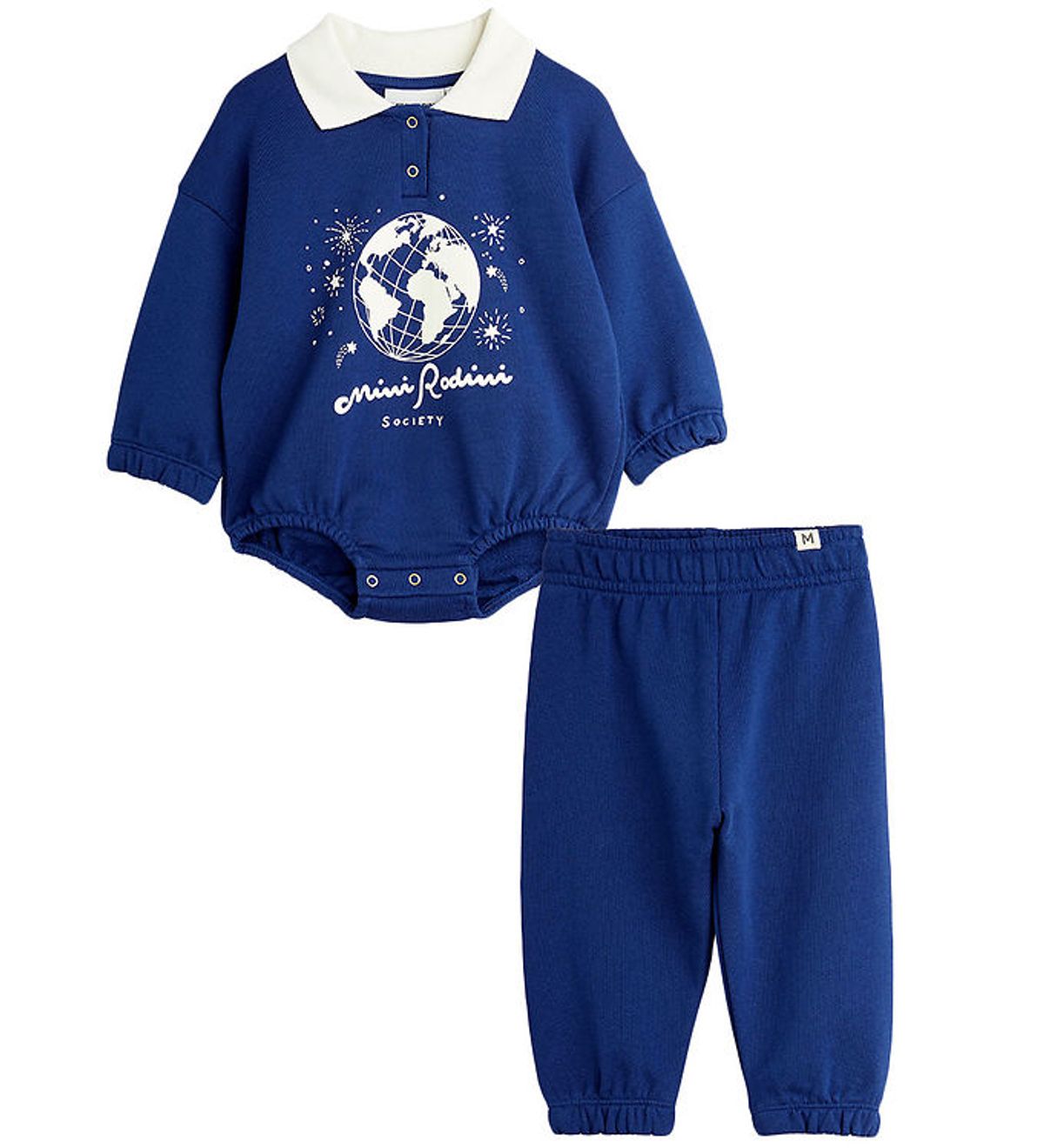 Mini Rodini Sweatsæt - Body/Sweatpants - Society - Blue