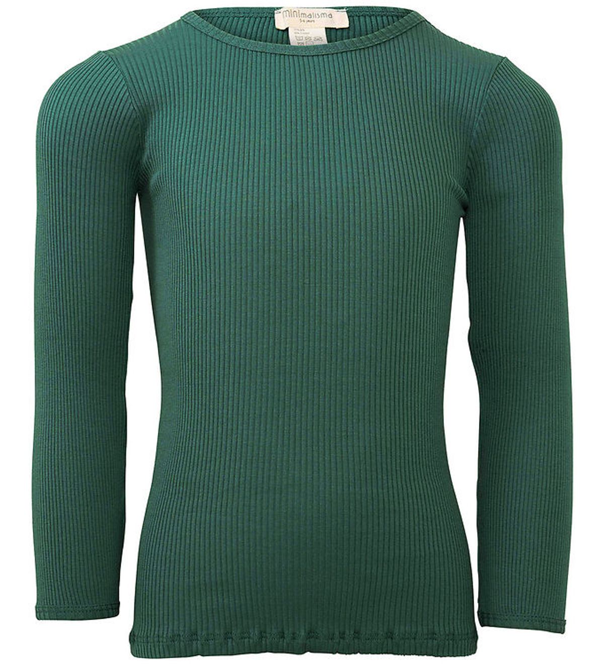 Minimalisma Bluse - Rib - Silke/Bomuld - Bergen - Emerald