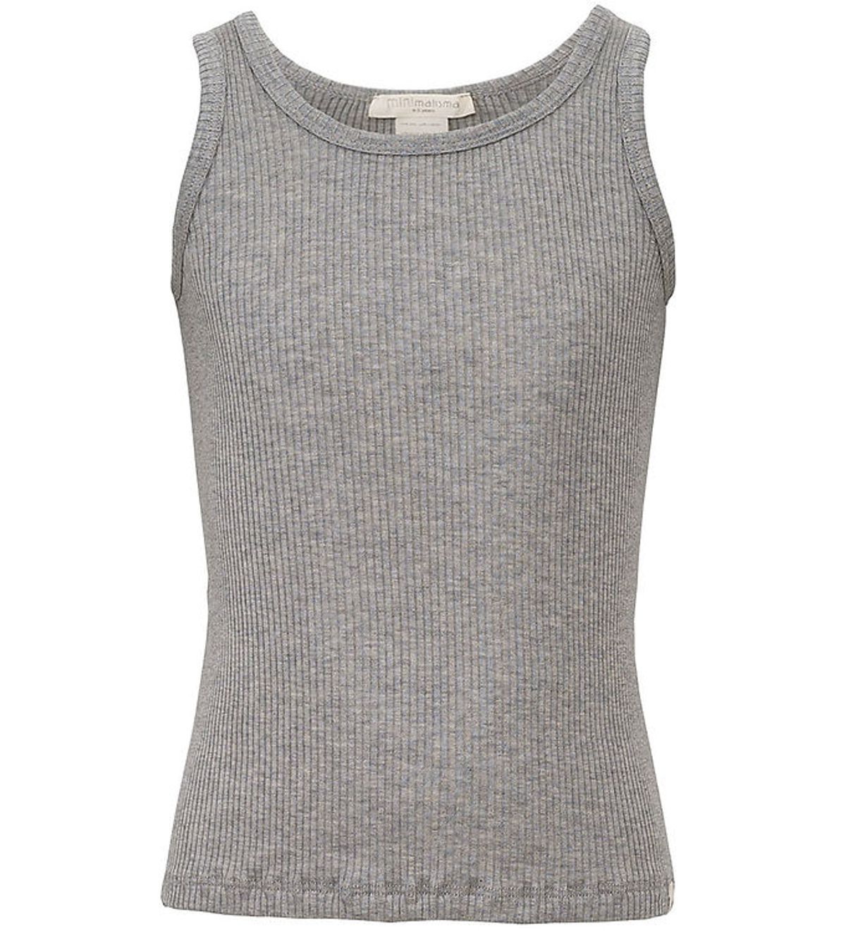 Minimalisma Top - Rib - Silke/Bomuld - Billund - Grey Melange