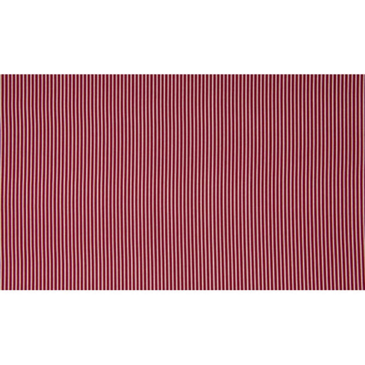 Minimals Bomuldspoplin Stof Print 318 Stripe Bordeaux 145cm - 50cm