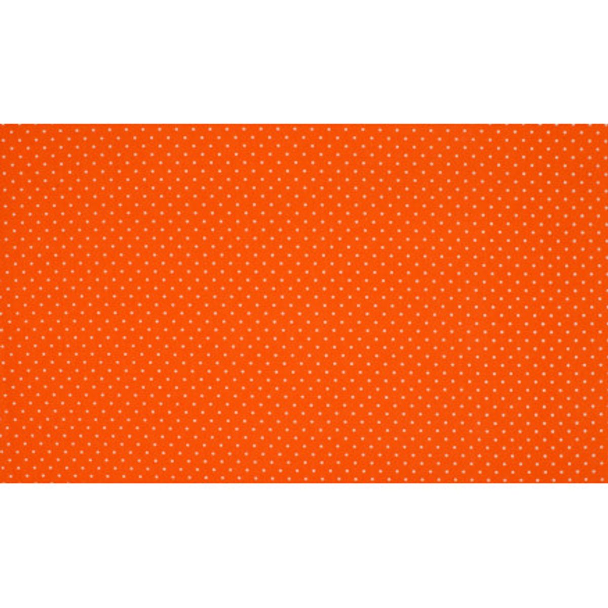 Minimals Bomuldspoplin Stof Print 433 Small Dot Orange 145cm - 50cm