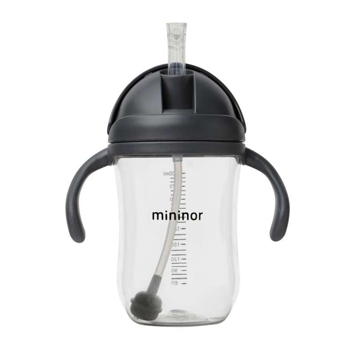 Mininor Sugerørskop - Tritan - 330ml - Sort Ravn