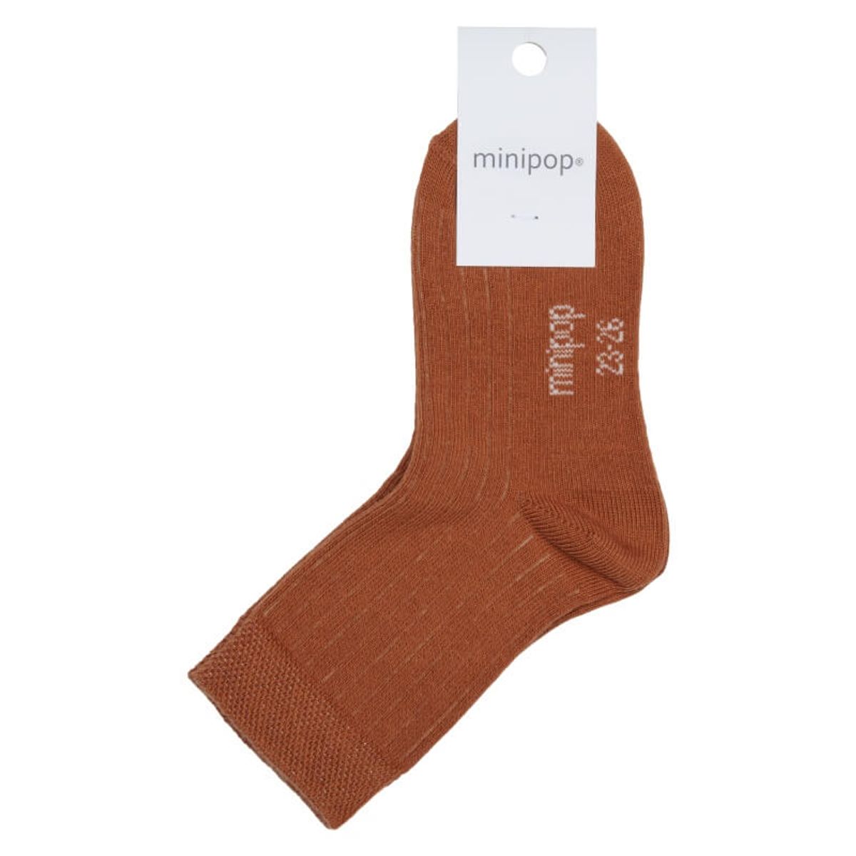 MiniPop - Bamboo Ankle Socks - Camel - 19-22 (1-3 år)