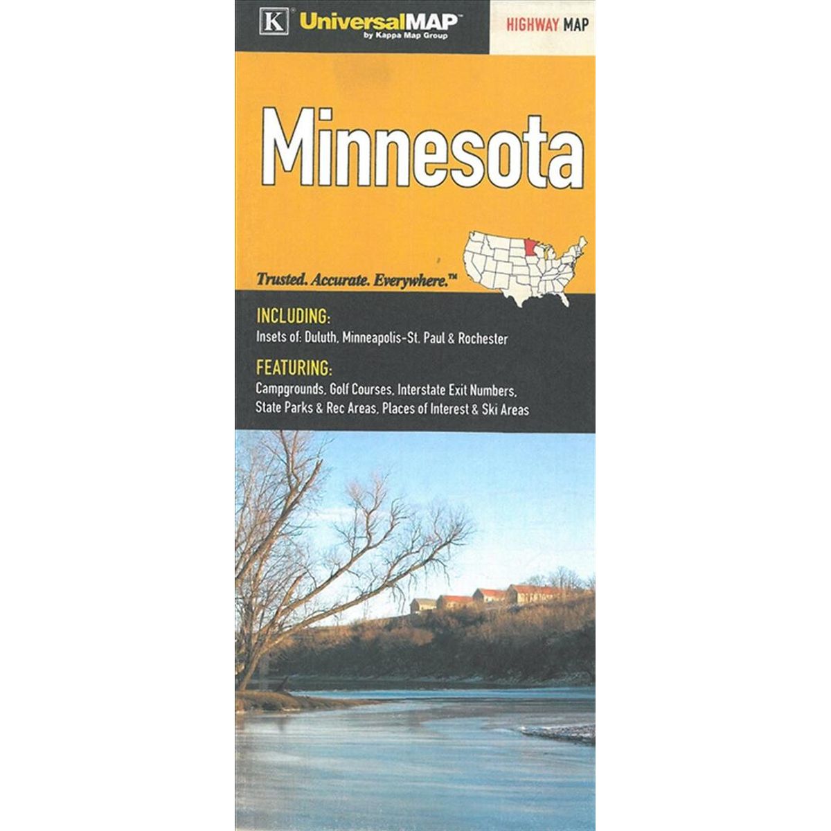 Minnesota Highway Map - Kappamap - English Book