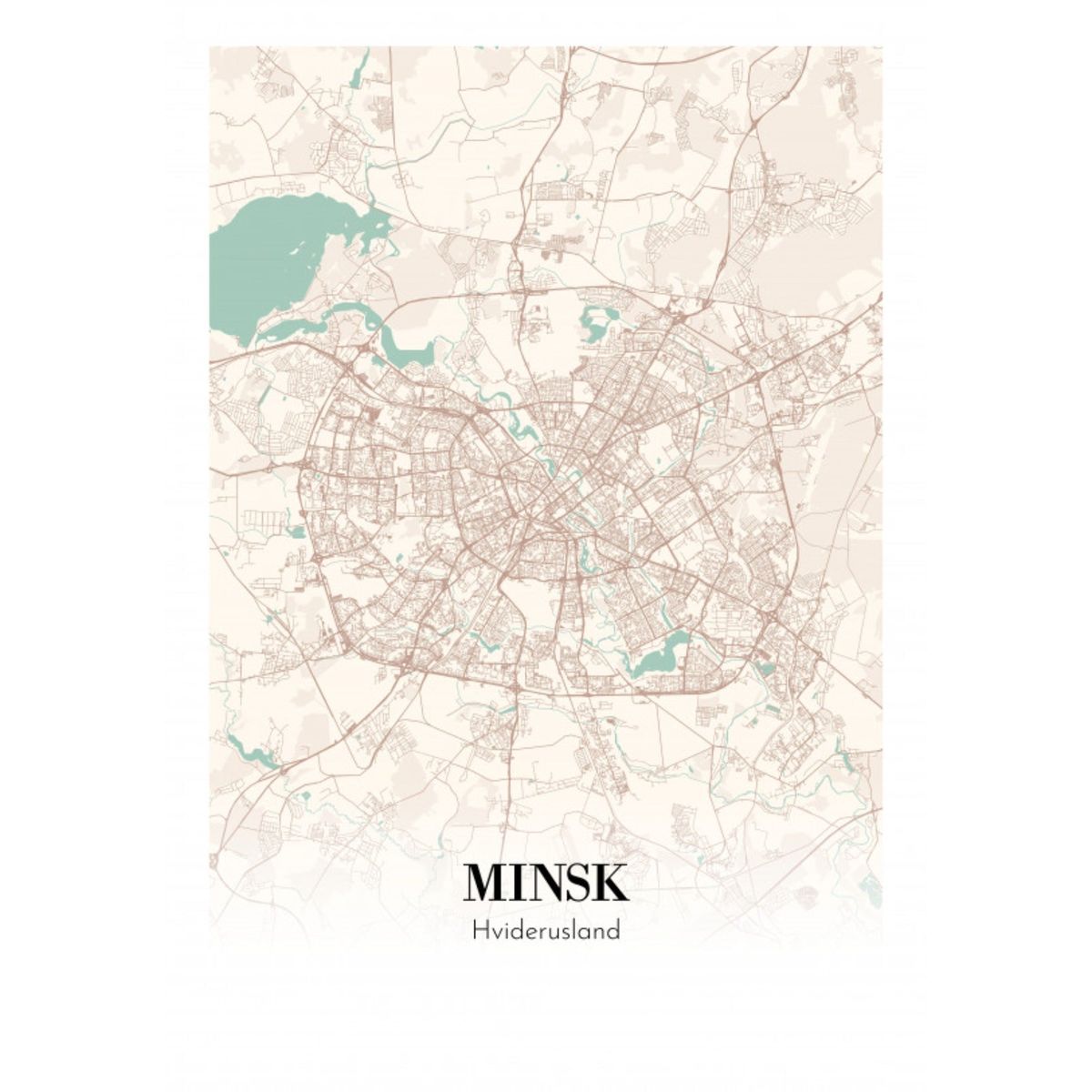 Minsk - Hviderusland 21x30cm (A4)